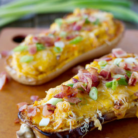 Double-Stuffed Butternut Squash - Recipe photo by taste and tell