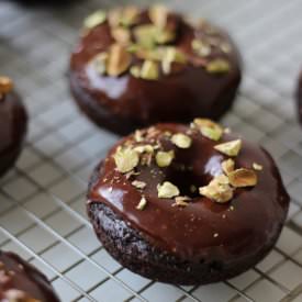 Double Chocolate Pistachio Doughnut - Recipe photo by ChezCateyLou