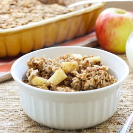 Vegan Baked Apple Cinnamon Oatmeal - Recipe photo by making thyme for health