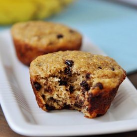 Banana Chocolate Chip Muffin - Recipe photo by mykitchencafe