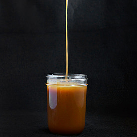 Bourbon Vanilla Caramel Sauce - Recipe photo by stirandstrain