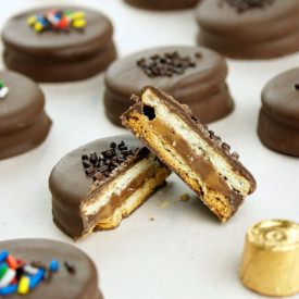 Rolo Stuffed Ritzwiches - Recipe photo by MissCandiQuik