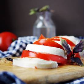 Authentic Italian Caprese - Recipe photo by Aspoonfulofphotography