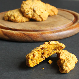 Pumpkin Hazelnut Oat Biscuits - Recipe photo by veggie desserts