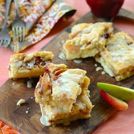Fried-Apple Cobbler Bars - Recipe photo by easyanddelish