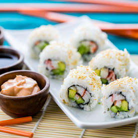 Sushi Rice and California Rolls - Recipe photo by NatashasKitchen.com