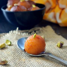 Gulab Jamun - Recipe photo by The veggie Indian