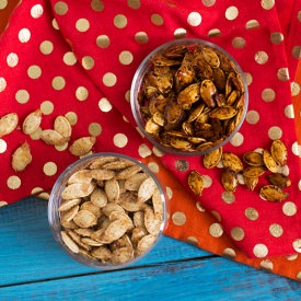 Roasted Pumpkin Seeds 2 Ways - Recipe photo by sarahhearts