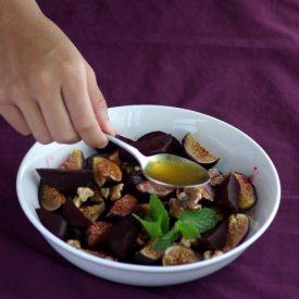 Roasted Fig & Beetroot Salad - Recipe photo by MeenaKumar