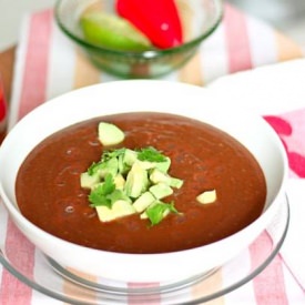 Mexican Black Bean Soup - Recipe photo by PeaSoup