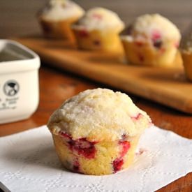Cranberry Streusel Muffins - Recipe photo by Little B Cooks