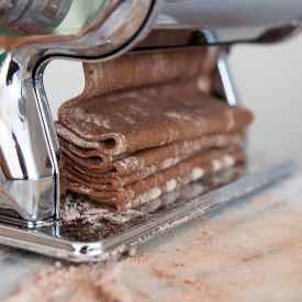 Cocoa Pasta w/ Butternut Squash - Recipe photo by jchongstudio