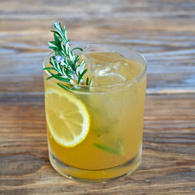 Rosemary Maple Bourbon Sour - Recipe photo by Sweet Peach