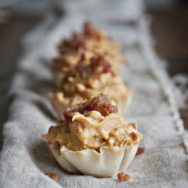 Savory Creamy Pumpkin Cups - Recipe photo by DineandDish