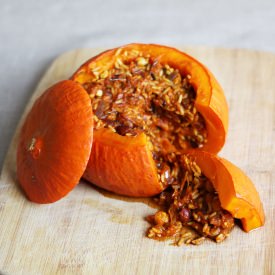 Stuffed and Baked Pumpkin - Recipe photo by sayhellohellome