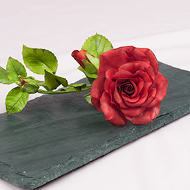 Create a Gumpaste Life-Like Rose - Recipe photo by bobbiebakes