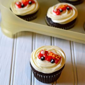 Firetruck Birthday Cupcakes - Recipe photo by i-heart-baking