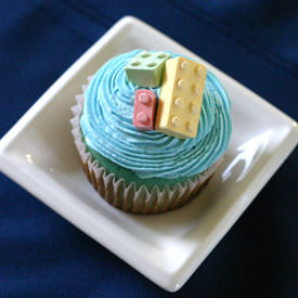 Lego Cupcakes - Recipe photo by momvstheboys