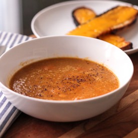 Turkish Red Lentil Soup - Recipe photo by whatsonmyplate