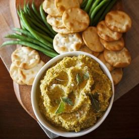 Roasted Squash and Pesto Spread - Recipe photo by camillestyles