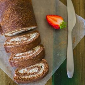 No Flour Chocolate Sponge Cake Roll - Recipe photo by Rumela