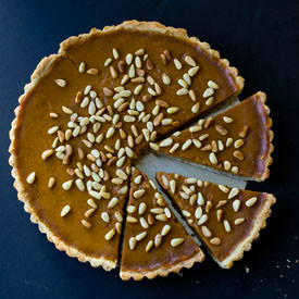 Curry Anise Pumpkin Tart - Recipe photo by siftandwhisk