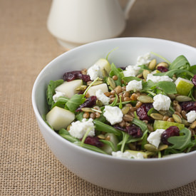 Toasted Wheatberry & Arugula Salad - Recipe photo by gingerandtoastedsesame