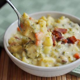 Broccoli Cheese and Bacon Soup - Recipe photo by mykitchencafe