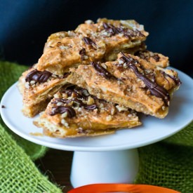 Pumpkin Spice Saltine Toffee - Recipe photo by tastesoflizzyt