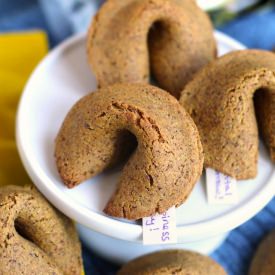DIY Fortune Cookies (all natural) - Recipe photo by dessertswithbenefits