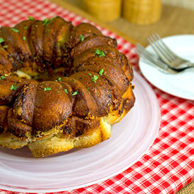 Garlic Parmesan Pull-Apart - Recipe photo by The Midnight Baker