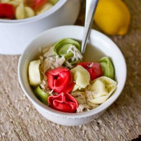 Lemon Chicken Tortellini Soup - Recipe photo by sweetcsdesigns