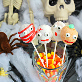 Ghoulish Cake Pops - Recipe photo by Kitchen Simmer