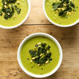 Cauliflower Kale Soup - Recipe photo by penthousekitchen