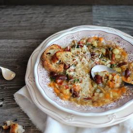 Fall Tuscan Minestrone Soup - Recipe photo by Blog cu Legume