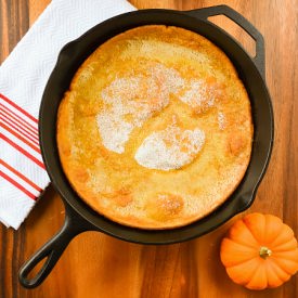 Pumpkin Puff Pancake - Recipe photo by serenabakessimplyfrom scratch