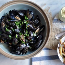 Belgian Beer-Steamed Mussels - Recipe photo by Turntable Kitchen