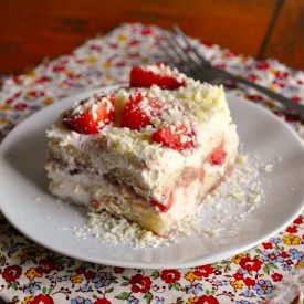 Strawberry Tiramisu - Recipe photo by Little B Cooks