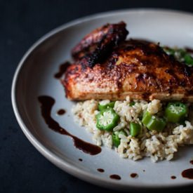 Jerk Chicken & Okra Rice - Recipe photo by goodiesavolonte