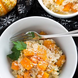 Honey Roasted Pumpkin Risotto - Recipe photo by strudelandcream