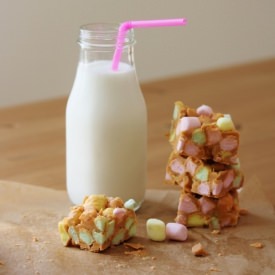 Butterscotch PB Marshmallow Bars - Recipe photo by Beela