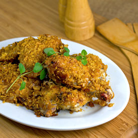 Crispy Cajun Chicken - Recipe photo by The Midnight Baker