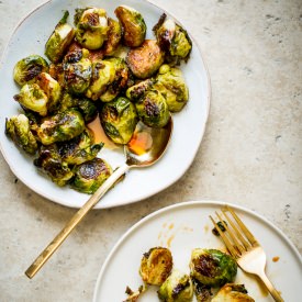 Roasted Brussels Sprouts & Teriyaki - Recipe photo by White On Rice Couple