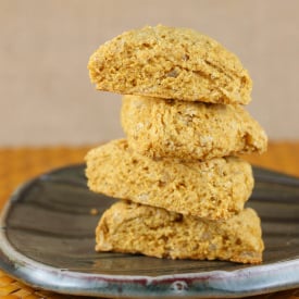 Pumpkin & Ginger Scones - Recipe photo by foodlibrarian