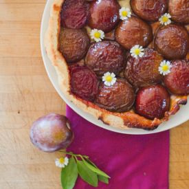 The Best Plum Tart Ever - Recipe photo by athomeinlove