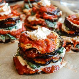Baked Eggplant Stacks - Recipe photo by purethyme