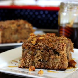 Apple Coffee Cake w/ Crème Fraîche - Recipe photo by beckysuebakes