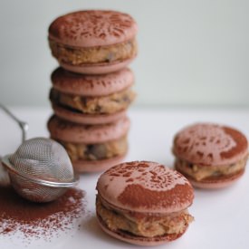 Cookie Dough Chocolate Macarons - Recipe photo by copenhagencakes