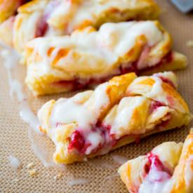 Raspberry Danish Braid - Recipe photo by sallysbakingaddiction