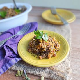 Acorn Squash & Quinoa Stuffing - Recipe photo by sundaymorning bananapancakes